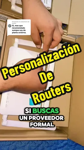 Respuesta a @Daniel  Gracias por tu comentario☺️🙌 ✨ Nuestro cliente recibió personalización GRATIS en sus routers 📡 📦 Compró sus equipos con Learnet… y se llevó su marca impresa sin costo extra 🔥 ¿Quieres lo mismo? 💬 Escríbenos HOY  📲954 806 013 #f#ftthO#ONUSR#RoutersPersonalizadosf#fibraopticaparatiiiiiiiiiiiiiiiiiiiiiiiiiiiiiii 