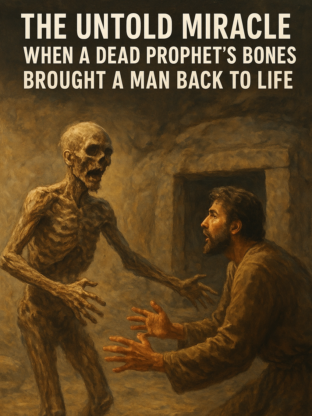 The Untold Miracle: When a Dead Prophet’s Bones Brought a Man Back to Life.  . . . . #fyp #viral #christiancontent #christianity #bibleverses #bible