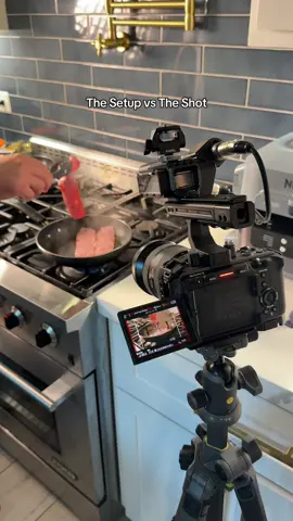 BTS of shots I got while making breakfast using two lights!  One was the nanlite pavotube and the other was the FC120B #cinematic #cinematography #filmmaking #nanlite 