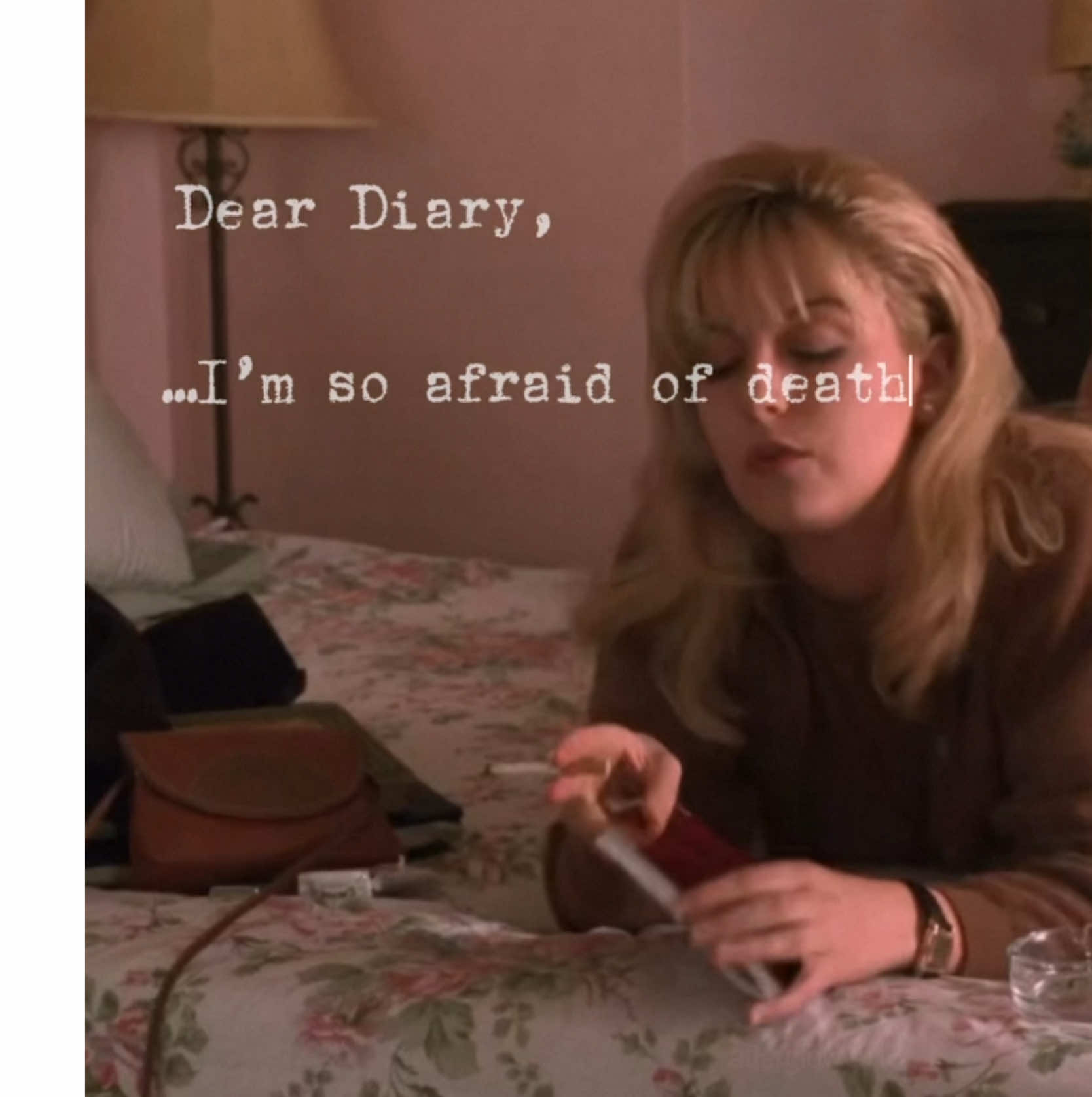 Text from page 184 of The Secret Diary of Laura Palmer, written by the one and only Jennifer Lynch, read aloud by the one and only Sheryl Lee <3 . . “Please just go easy on me, I am young and naive, I don’t know what I need.” 🎵 Tempest - Ethel Cain . . #laurapalmer #thesecretdiaryoflaurapalmer #davidlynch #fyp #fypシ  The secret diary of Laura Palmer, Sheryl Lee, twin peaks tv show, David lynch, Jennifer lynch, for you page, fire walk with me, twin peaks edit, Ethel Cain, willoughby tucker I will always love you