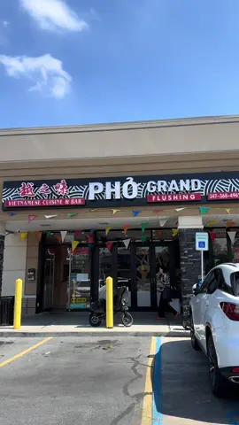 Pho Grand Flushing. I definitely like this location more. There is also a parking lot! Opened May 2025. Neat spot and good food. #flushingeats #pho 