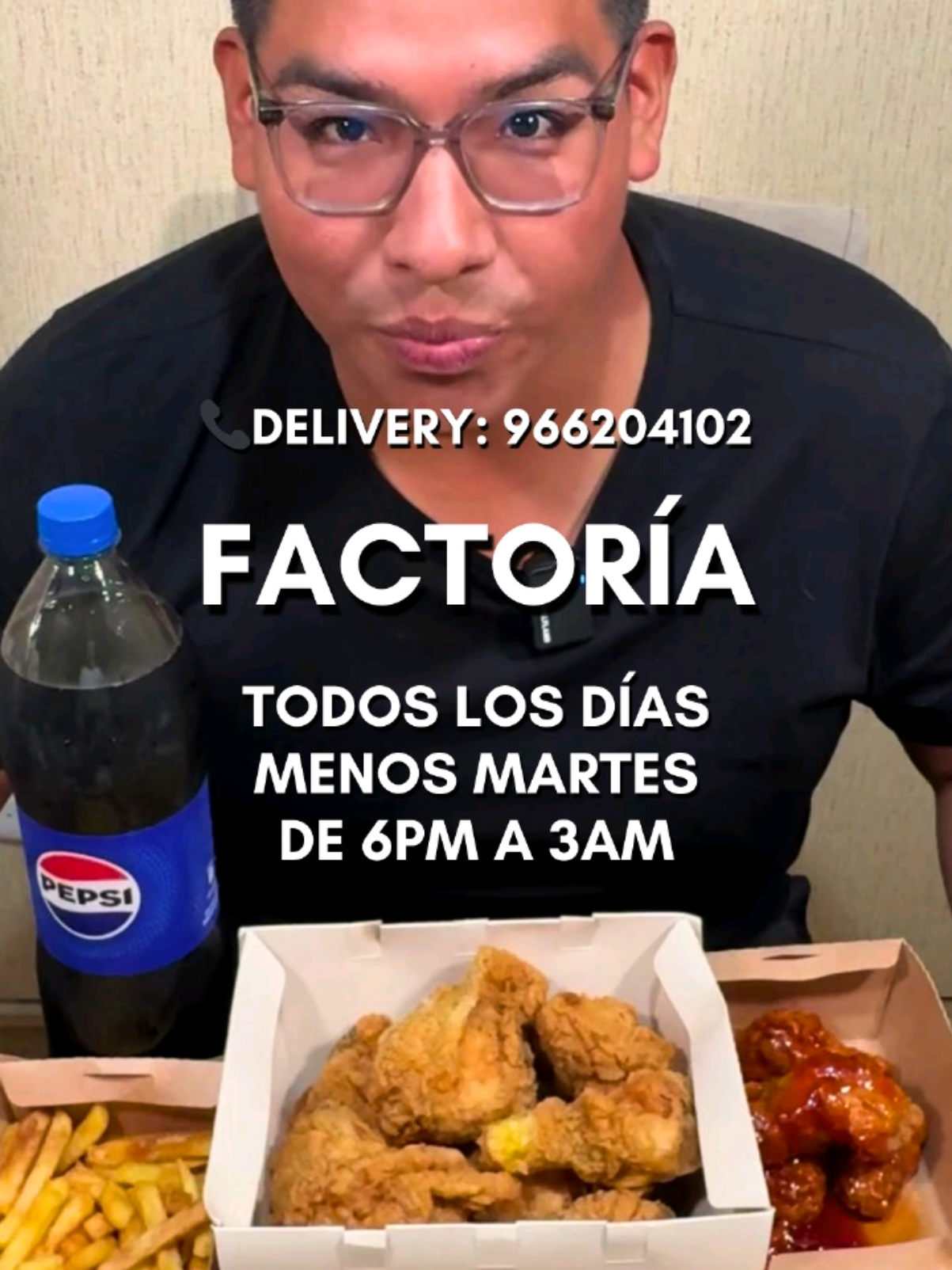 ¡¿Todo esto por S/50 soles?! Queeee 🤩 Cuando crees que solo te alcanza para un snack… y terminas con experiencia, sabor y flow incluido. @FACTORIA  no vino a jugar, vino a romperla ✨ No olvides decir que vienes de mi parte para tener una gaseosita completamente GRATIS en tu pedido 😋😁 🗓Todos los días menos martes de 6:00pm a 3:00am 🛵Delivery: 966204102 #deliverycix #darkkitchen #pedritoquispe #pollobroaster #promos 