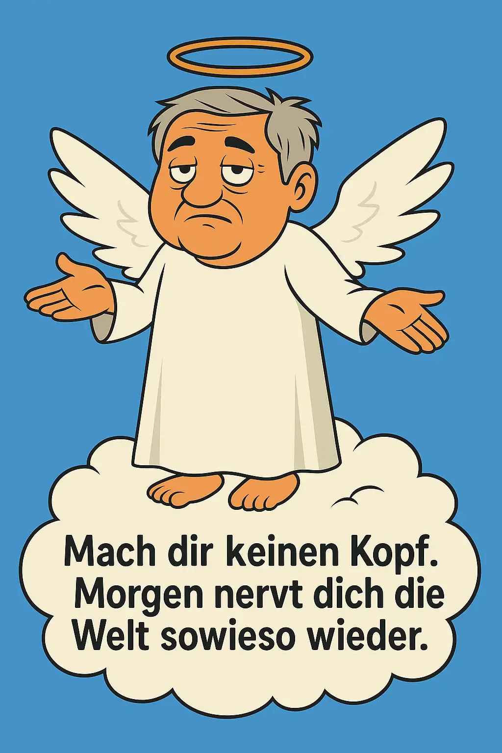 #Cartoon #Alltagsengel #Günther #Abendgedanken #HumorDesTages         