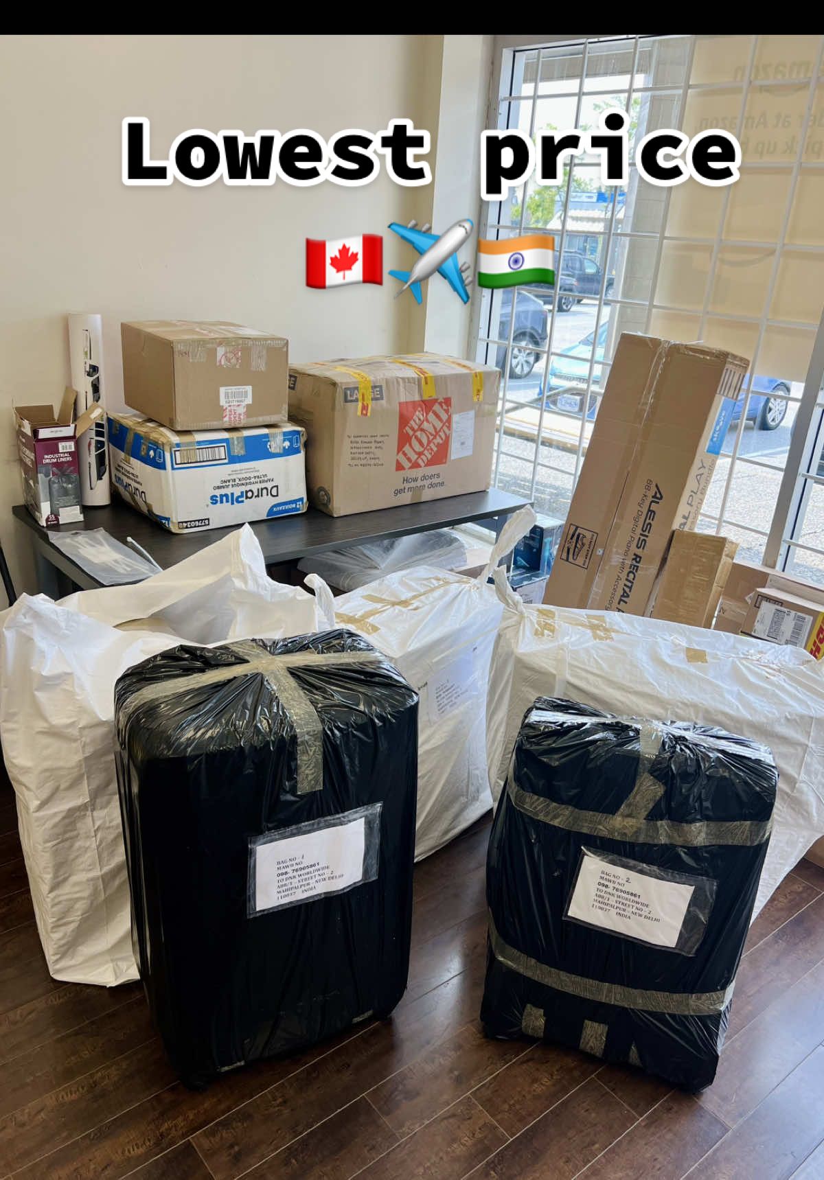 Lowest Price 🇨🇦✈️🇮🇳 ☎️604-916-1717 #shippingworldwide🌍✈️ #shipping #cargo #canada_life🇨🇦 #airindia 