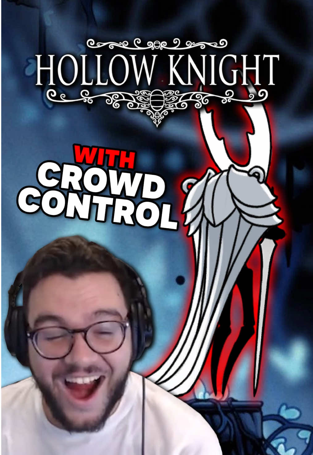 Hollow knight, but chat can spawn pure vessel at any time 😭 #hollowknight #silksong #hollowknightsilksong #funny #streamer 