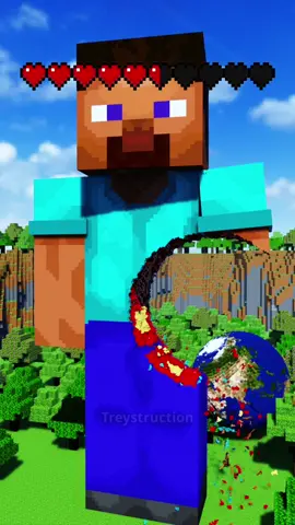 Golden Apples & Earths vs Giant Steve! #Minecraft #teardown 