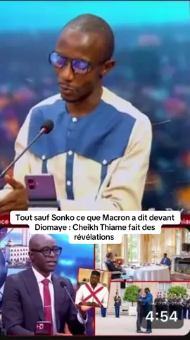 Tout sauf Sonko ce que Macron a dit devant Diomaye : Cheikh Thiame fait des révélations 