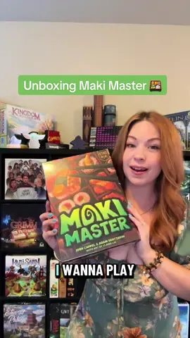 Making sushi this weekend 🍱 #makimaster #boardgames #unboxing #GameNight 