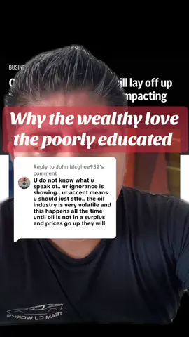 Replying to @John Mcghee952 Why the wealthy love  the poorly educated #democrat #democrats #leftist #democracy #useconomy 