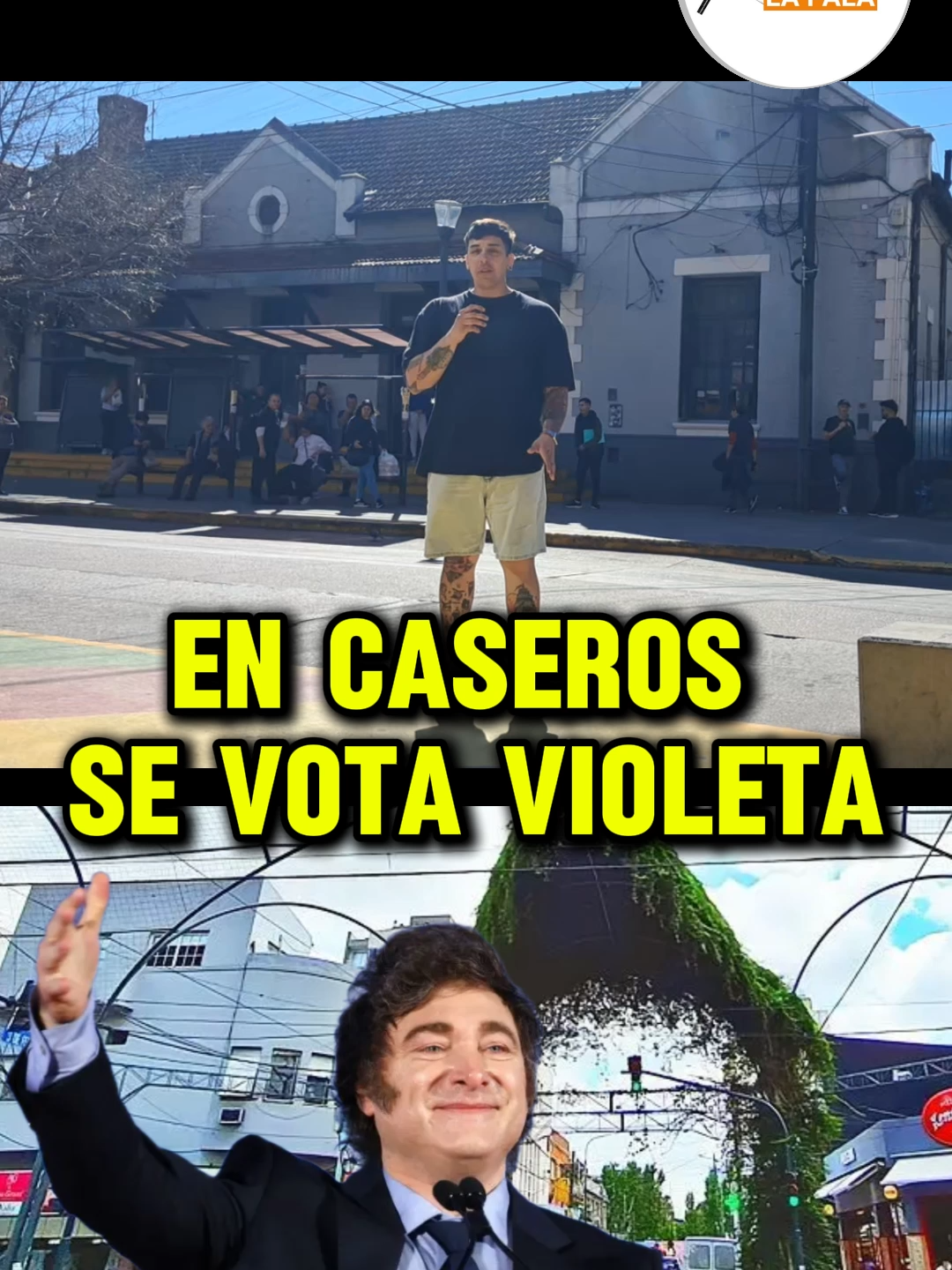 EN CASEROS EL PUEBLO VOTA COLOR VIOLETA Y LE DA UNA PALIZA A KICILLOF EN LA CALLE: LA GENTE PIDE LIBERTAD #AGARRALAPALA #MILEI  @eluberbardero