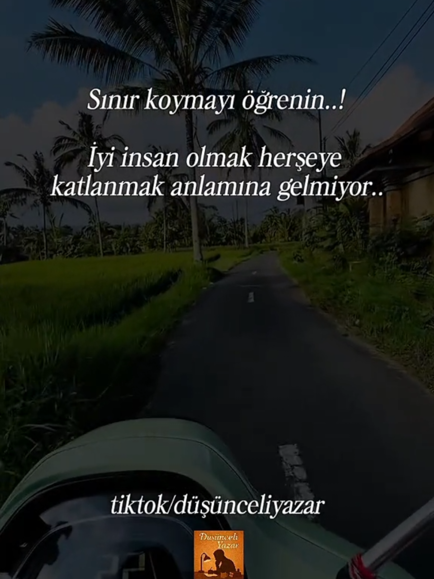 Sınır koymayı öğrenin... #düşünceliyazar 