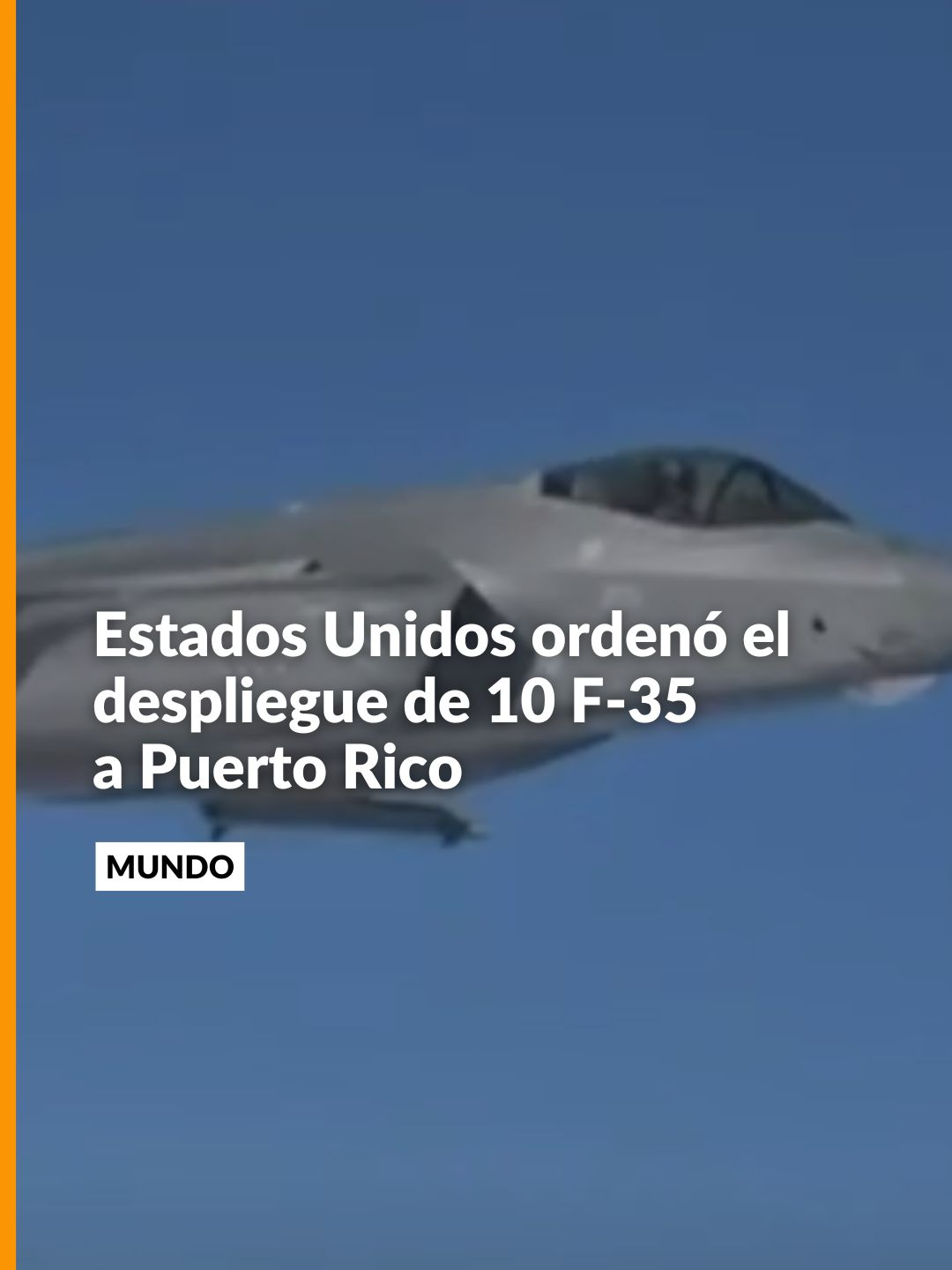#Mundo | Escalan las tensiones entre Estados Unidos y Venezuela. El Gobierno de Donald Trump ordenó el despliegue de 10 F-35 a Puerto Rico tras un sobrevuelo de aviones venezolanos sobre uno de los buques estadounidenses. Entretanto, un medio independiente venezolano reveló detalles del ataque a una lancha en el Caribe. Siga la señal de Noticias Caracol En Vivo en noticiascaracol.com