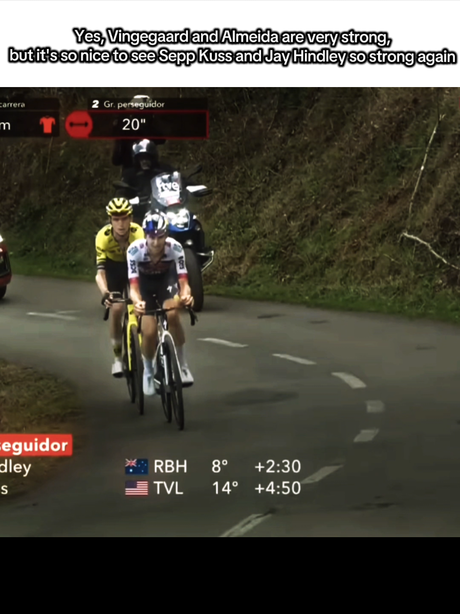 J'espère que Hindley finira 3e de la Vuelta 🙏#jayhindley #seppkuss #vuelta #vuelta2025 #cycling 