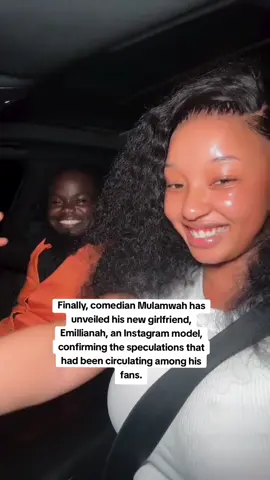 Finally, comedian Mulamwah has unveiled his new girlfriend, Emillianah, an Instagram model, confirming the speculations that had been circulating among his fans.