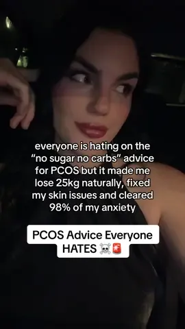 PCOS girlies, unpopular opinion: cutting sugar + carbs actually saved me. Lost 25kg, clear skin, anxiety down 98%. Sometimes the “controversial” advice is what works. Disclaimer: check with your doc first, it may not help you, everybody is individual!! #PCOS #PCOSAwareness #PCOSWeightLoss #HormonalHealth #PCOSDiet