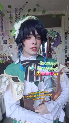 SO excited to cosplay him tmr at Mirai Nexus !! Venti means so much to me aaa 🩷🩷🩷#venti #ventigenshinimpact #genshin #anemoarchon #venticosplay 