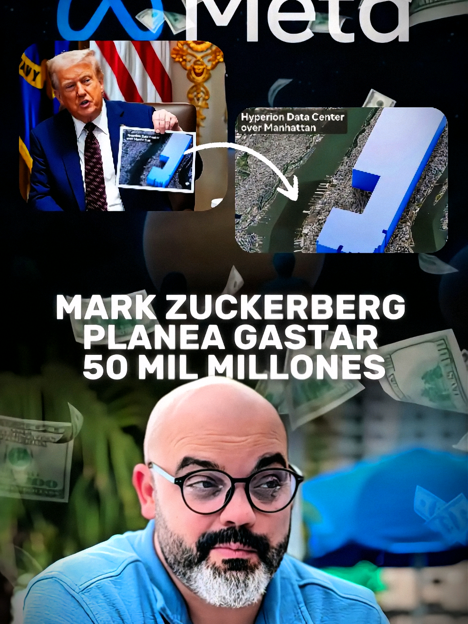 Zuck está construyendo una mega Data Center del tamaño de Manhattan ¿Genialidad tecnológica o exceso de poder concentrado? El futuro digital podría estar en manos de unos pocos… ¿tú qué opinas? 👀 #spanglishtrades #trading #meta #bolsadevalores 