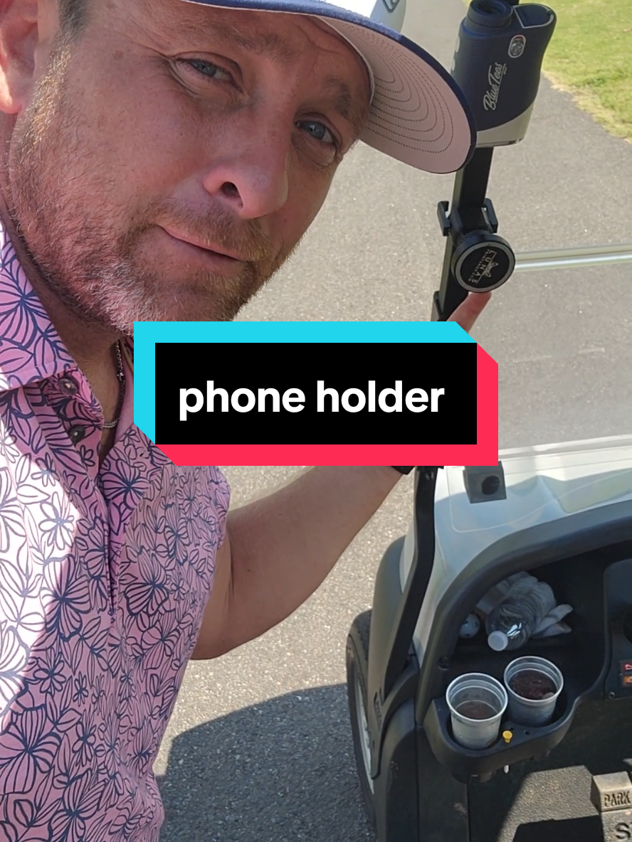 If you're looking for a really nice phone holder to go in your golf cart, check this one out #lunaprintshop #golf #phoneholder 