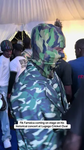 Fik Fameica coming on stage on his historical concert at Lugogo Cricket Oval happening now live #fikfameica #fikfameicaliveinconcert #fikfameicaconcert #bricepromotionz 
