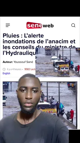 Ce vendredi, l'Agence nationale de l'aviation civile et de la météorologie (Anacim) a lancé une «alerte inondations». Elle signale qu'entre le 05 et le 07 septembre, de fortes pluies (plus de 100 mm par endroits), accompagnées d'orages, sont attendues dans plusieurs localités. Et certaines régions du pays seront exposées à des risques d'inondations. Pis, le fleuve Sénégal pourrait déborder sur le Nord et l'Est. #foru #pourtoii #fyp #senegalaise_tik_tok #information #communication #galsen221🇸🇳🇸🇳 #saintlouis #matam #louga #kedougou 