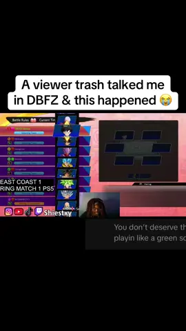 A viewer trashed talked me on DBFZ in the big 2025 😭🥀 Follow shiestxy on Twitch for more fighterz #dbfz #fighterz #dragonballfighterz #fightinggames #fightinggamescommunity 