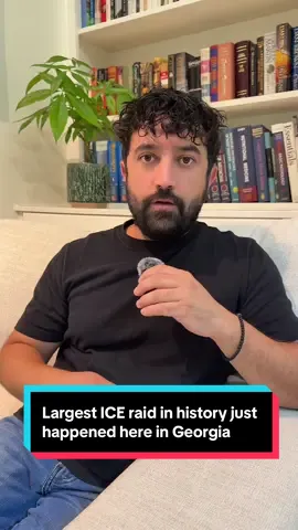 Largest ICE raid in the history of this country just happened here in the state of Georgia. #georgia #politics #fyp 