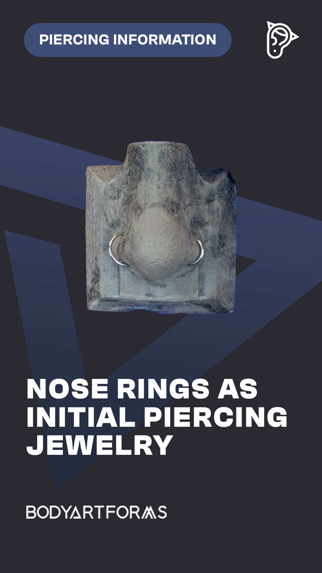 If you’re getting a nostril piercing, you’re going to have to wait until the piercing heals to wear those cute nose rings. We’ll tell you why rings aren’t appropriate starter jewelry. #bodyartforms #piercingtok #nosering #nosepiercing #nostrilpiercing 