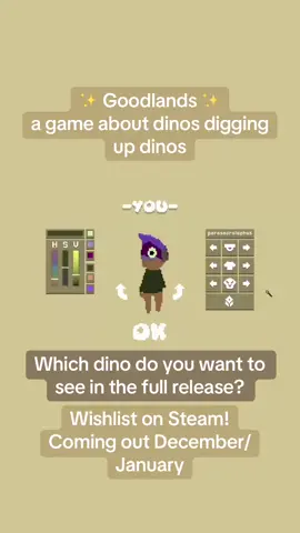 Goodlands: a game about dinos digging up dinos #dinosaurs #videogame #webfishing #fossilfighters #gaming