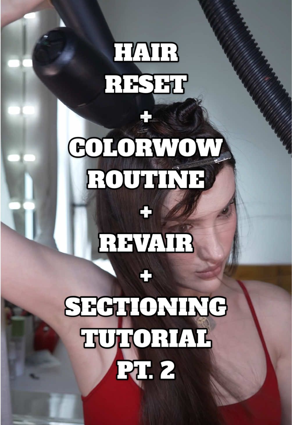 fairy glam mother to the rescue 🪄 @Revair Hair Dryer @William Carrero @Color Wow Hair @KEVIN.MURPHY @K18 Hair @Oribe @Redken  #hairroutine #hairtutorial #hairtips #healthyhair #creatorsearchinsights 