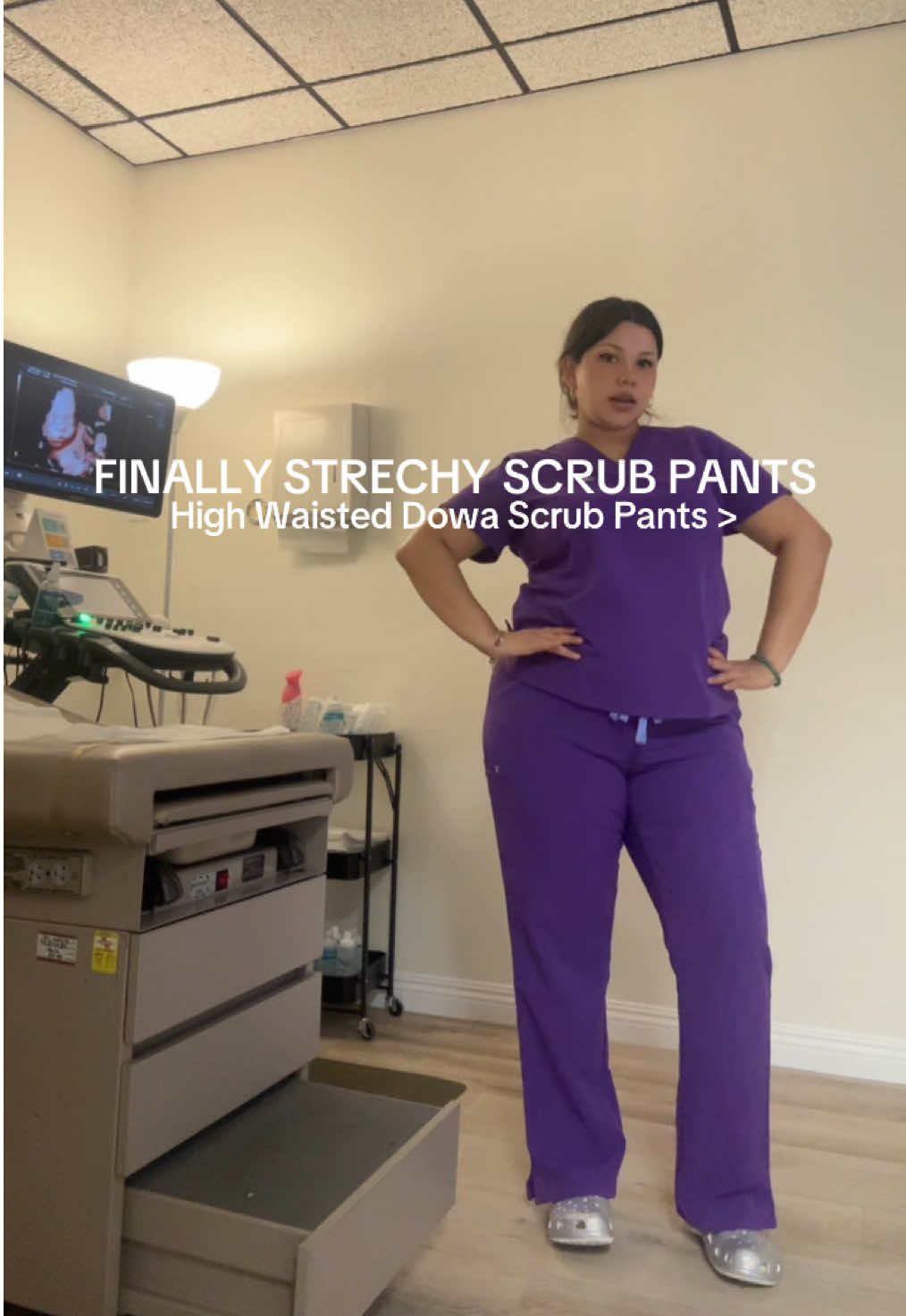 Ordered them in a bigger size too since I wasn’t sure about the fit BUT LOVEEE THEM.  #ultrasoundtech #sonographystudent #ultrasound #scrubs #figs 