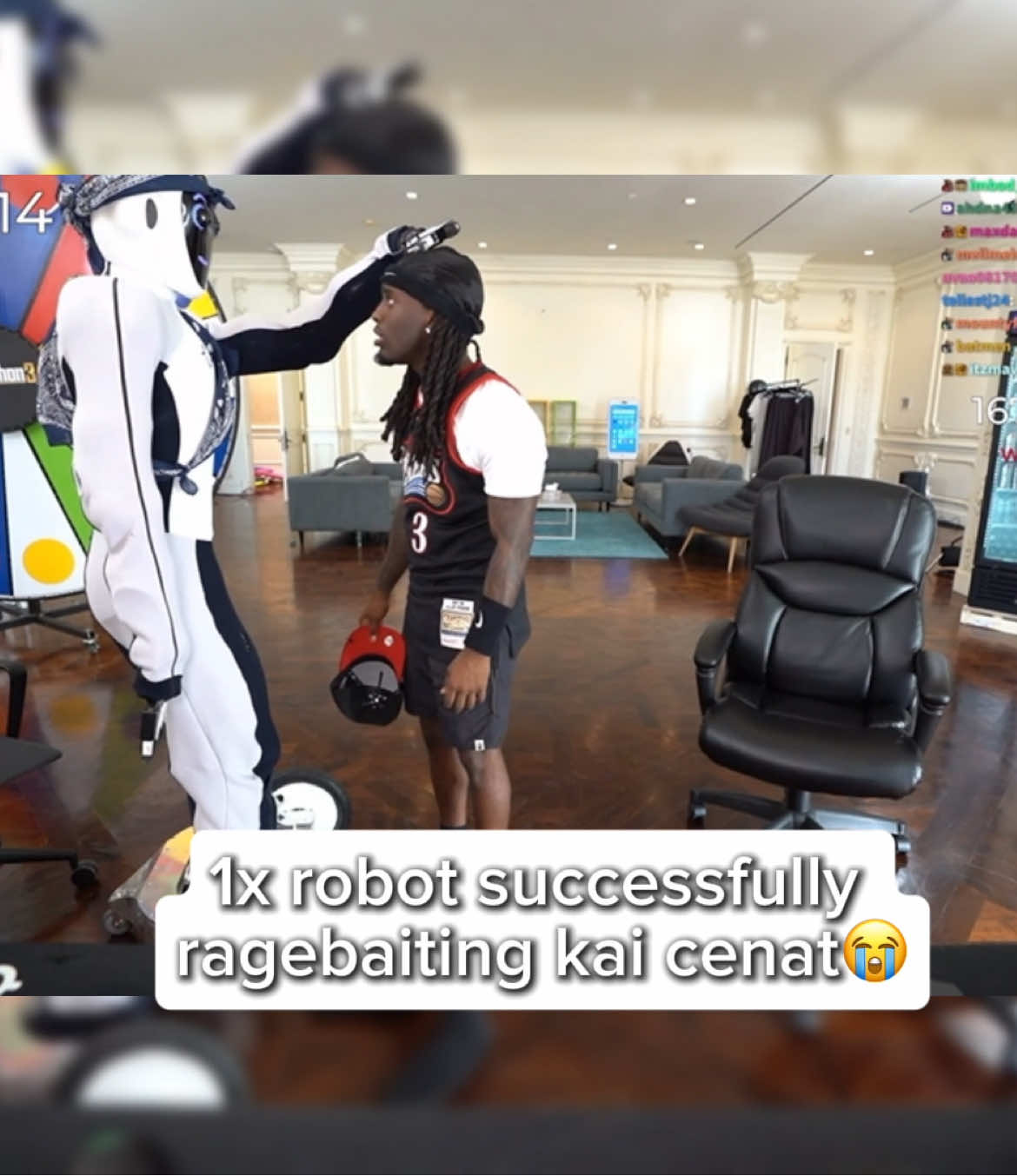 kai ragebaited by 1x robot #1xrobot #kaicenat #fyp #viral #mafiathon 