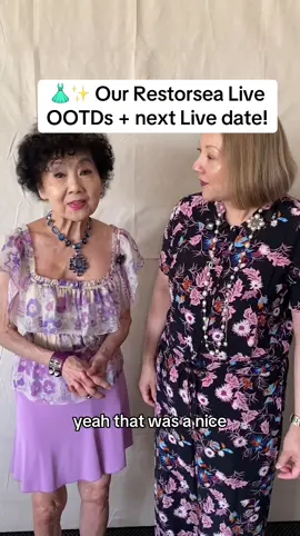 Skincare + style = our kind of Live ✨ Today my mom, Joanne, and I shared our OOTDs during Restorsea Live. 💎 She even gave her signature “MD” (Million Dollar) rating. Join us again on Wednesday, September 10, 2025, 11am–12pm CT for glowing skin tips + fashion inspo. 💫 @Restorsea @ChanelOfficial @Clarks @Moschino @Prada @Sandro Paris  #RestorseaLive #OOTDCheck #StyleAndSkincare #GlowWithRestorsea #AgelessStyle