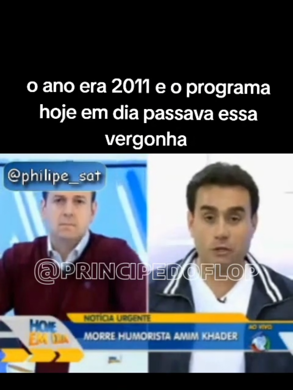 o ano era 2011 e o programa hoje em dia passava essa vergonha #hojeemdia #aminkhader #celsozucatelli #chrisflores #fyyyyyyyyyyyyyyy 