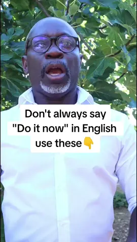 Don't always say 