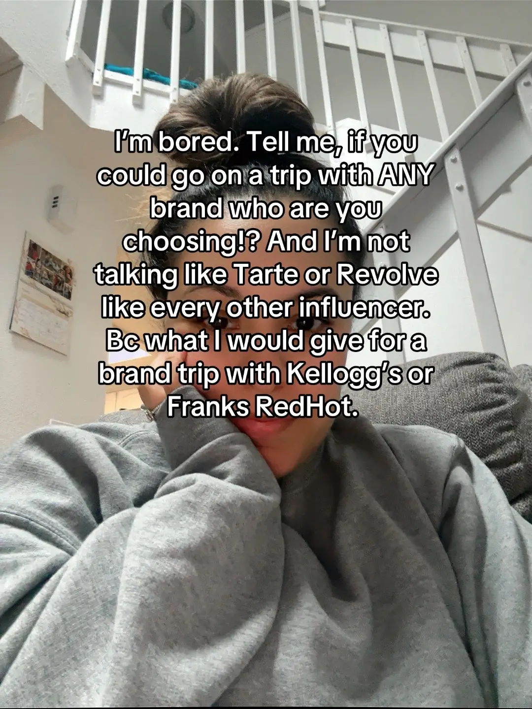 Bc Eating Cereal in a robe or swimming in redhot sauce sounds like a good time in my book  #influencer #brandtrip #microinfluencer #LanguageLearning #trip @KelloggscerealUS @franksredhot 