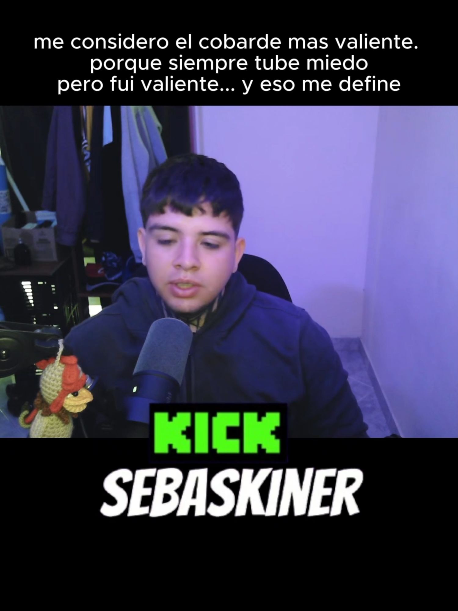 hacer las cosas con miedo, es el acto de valentia mas grande #kick #VIRAL #viraltiktok #proceso #sebaskiner