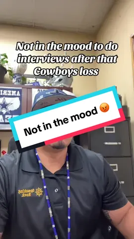 Definitely not in the mood today 😡⭐️. ✭ DC4L ✭ #SportsOnTikTok #21armando21 #morningafter #mad #DallasCowboys 