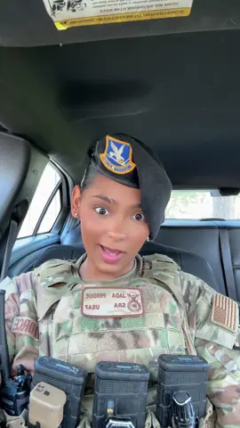 Did my big one 😭  #securityforces #militaryhumor #airforce #militarywomen #lawenforment 