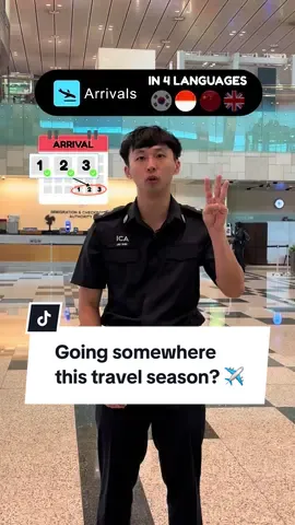 Traveling this holiday season? INSP Jay’s got you covered with tips for a seamless immigration clearance into Singapore in 4 different languages!  #GuardiansOfOurBorders #SecureBordersSafeSG #SGAC