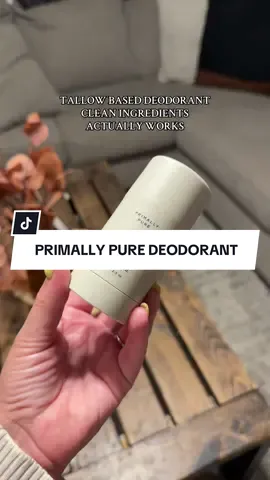 LEGIT. Hands down the best natural deodorant I've used!! No harmful chemicals of heavy metals either! #naturaldeodorant #beeftallow #allnatural #allnaturalproducts #ingredients @Primally Pure 