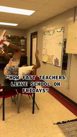 Teachers on Fridays: Usain Bolt could never 🏃‍♀️💨 #TeacherLife #FridayMood #TeacherTok #TGIF #TeacherHumor  