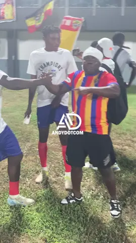 Hearts of Oak players celebrate with popular supporter “OJOO” after beating Great Olympics 1-0  to win the 2025 Democracy cup  #Andydotcom #fyp #fyppppppppppppppppppppppp #foryoupage 