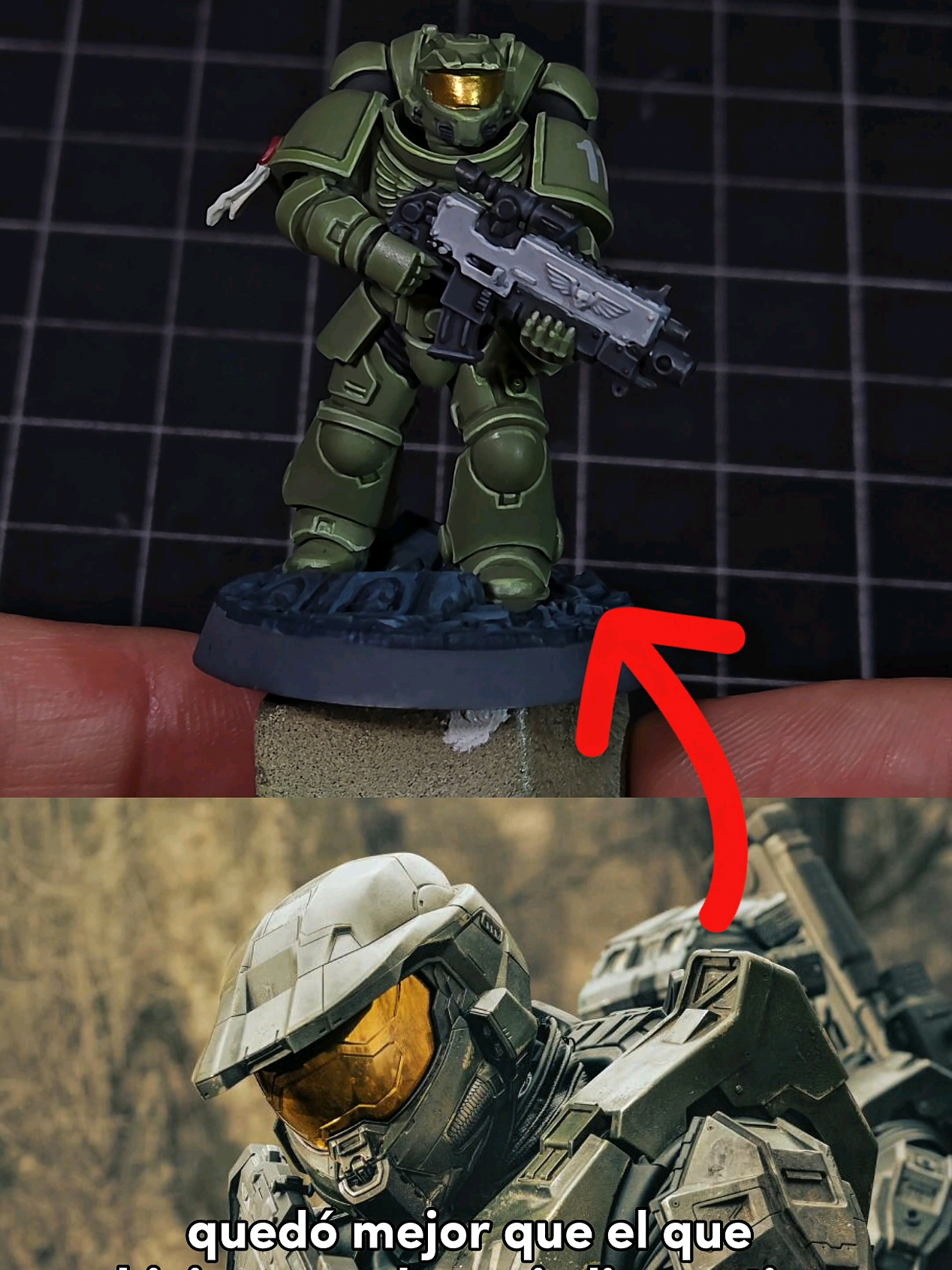 Replying to @emmanuelgalicia27  Warhammer a la Halo 🪖 . Impreso con @Elegoo 3D Official 😍 . #pintarminiaturas #impresion3d #warhammer #elegoo #Halo 