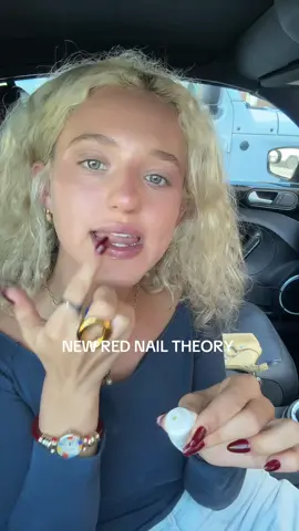 Lucky for me I always wait for my nails to fall off so soulmate incoming #rednailtheory #nailday #rednails #storytime 