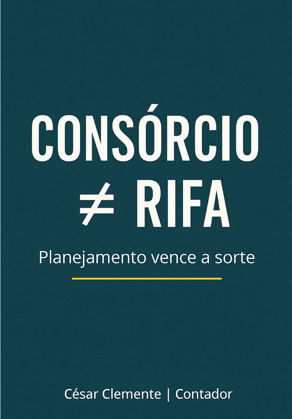 Consórcio não é sorte, é planejamento.  Salva esse post e amanhã trago mais detalhes 👇  #consorcio #planejamentofinanceiro #cesarclemente 