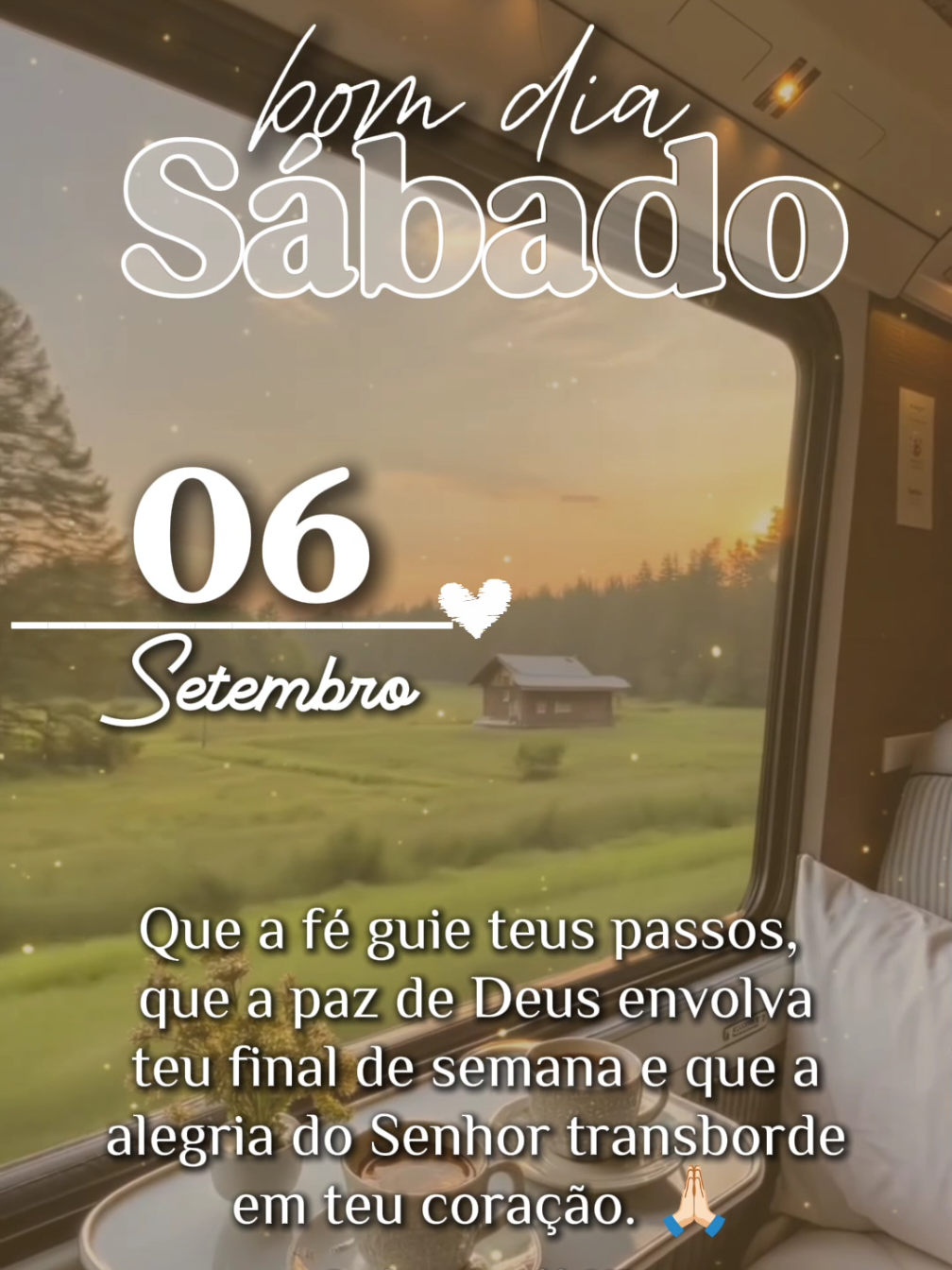 Bom dia sábado 6 de setembro  SIGA, CURTA, COMPARTILHE ✨  Que Deus abençoe nosso dia 🙏🏻 #bomdia #deus_no_controle #frasesmotivadoras #reflexao #reflexaododia #gratidao #deus #fé #mensagem #statuswhatsapp #sabado #6desetembro  #CapCut 