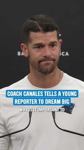 Coach Canales 🤝 Kid Reporter #carolina #panthers #kidreporter 