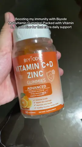Boosting my immunity with Biyode Multivitamin Gummies! Packed with Vitàmin C, D, and Zinc for that extra daily support! #HealthyLiving #vitaminboost #biyode #vitamin #vitamin   