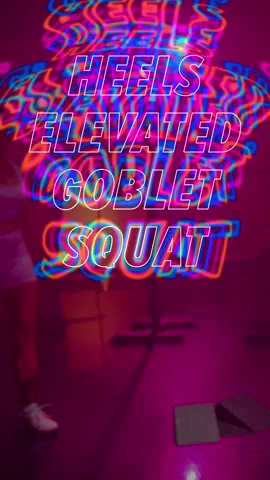 Heel Elevated Goblet Squat #weightlifting #resistancetraining #womenwholift #liftingweights #liftheavyshit #dumbbells #liftdumbbells