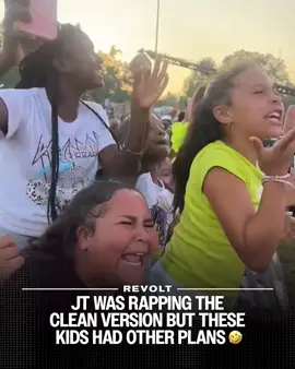 JT had these kids yelling her lyrics with their whole SOUL 😭😭😭 #JT #citygirls #hiphop #rap #kids